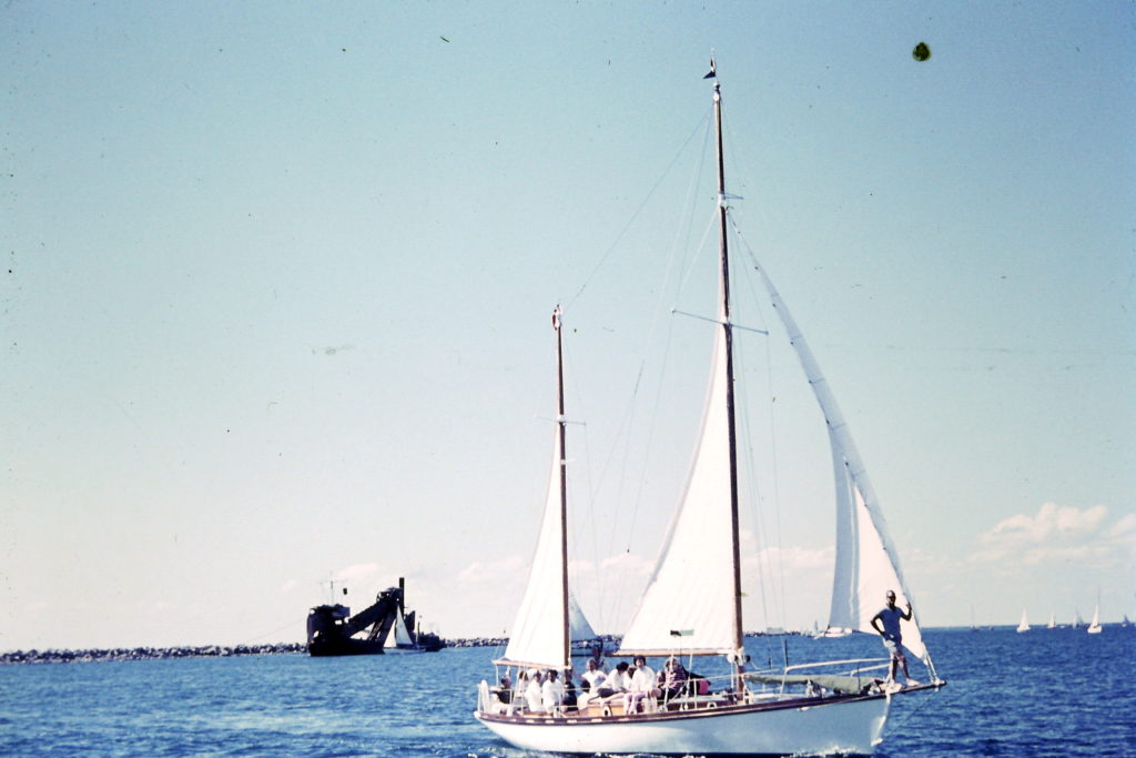 Another under sail in Outer Harbour SA. 
